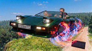 BeamNG Drive - Эпичные высокоскоростные прыжки на автомобиле