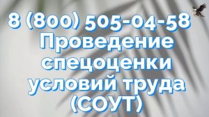 Порядок проведения СОУТ