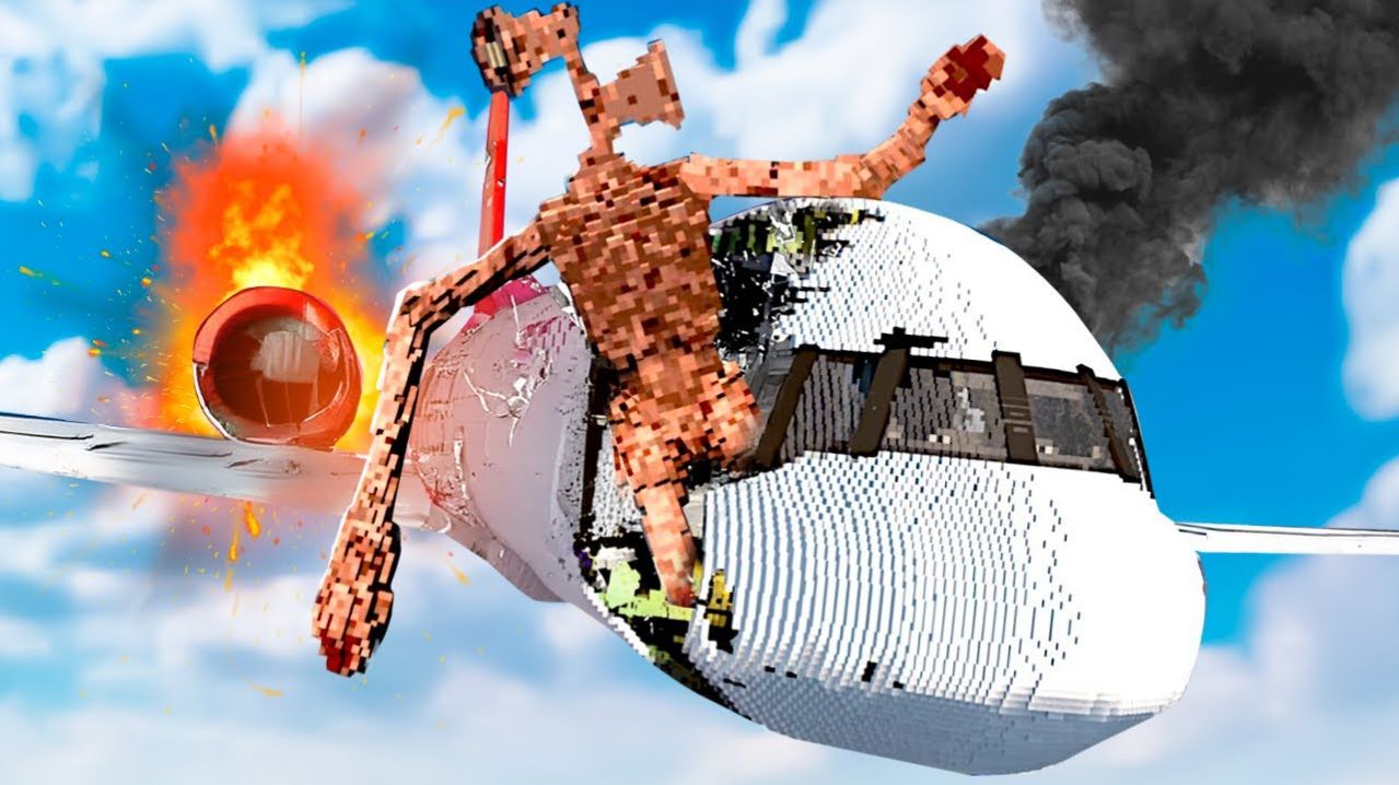 СИРЕНОГОЛОВЫЙ СЛОМАЛ САМОЛЕТ! АВИАКАТАСТРОФА В TEARDOWN