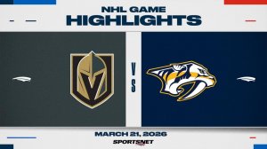 22.03.2026 | ОБЗОР МАТЧА | Нэшвилл Предаторз - Вегас Голден Найтс | Highlights