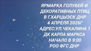 Ярмарка Голубей г.Харцызск ДНР 4.04.26 (Объявление).mp4