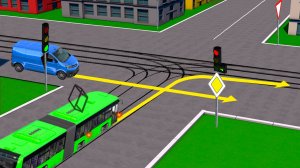 Кто проедет перекресток первым?