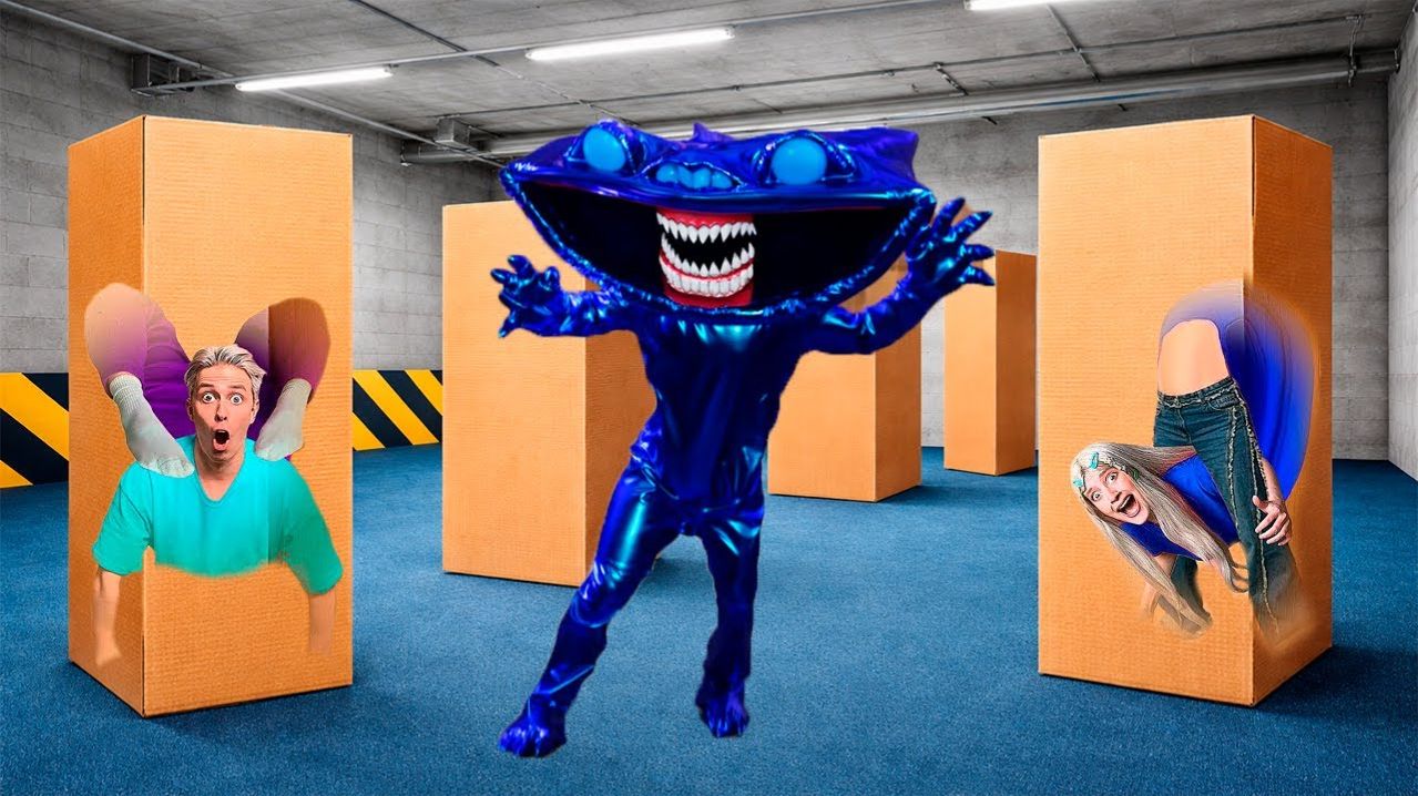 МОНСТРЫ ИЩУТ НАС! ПРЯТКИ В КОРОБКАХ