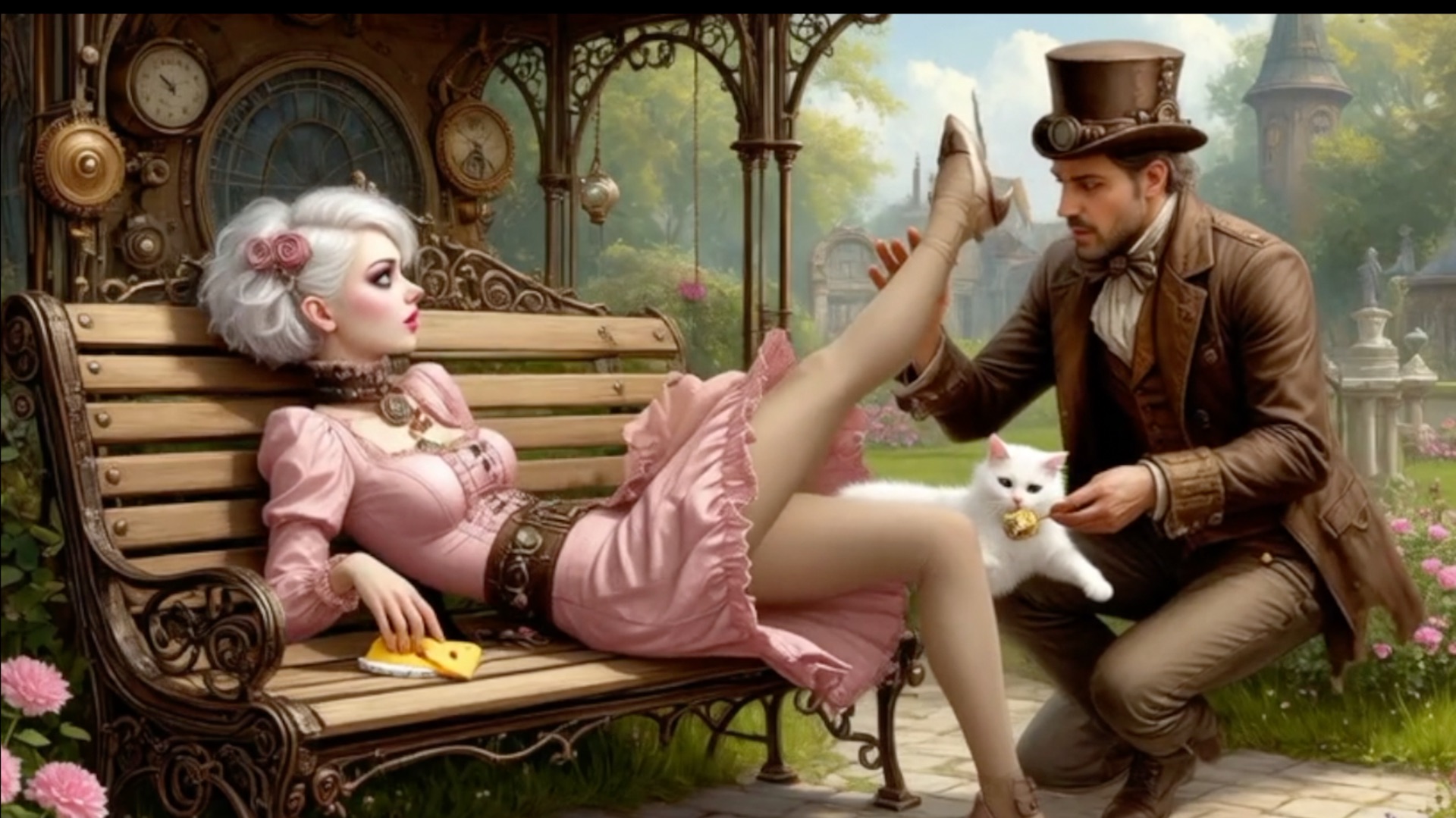 Стимпанк Крокодил. Леди Абигейл