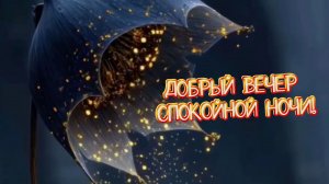ДОБРЫЙ ВЕЧЕР И СПОКОЙНОЙ НОЧИ! Музыкальные открытки пожелания бесплатно! 🌙✨