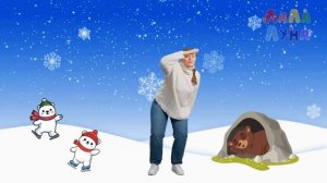 Логоритмика: Как Топает Медвежонок? Развивающая Зимняя Песенка для Детей #мультик #детям #запускречи