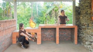 Завершила строительство красивой кухни. Серия 42. Хуан Ли