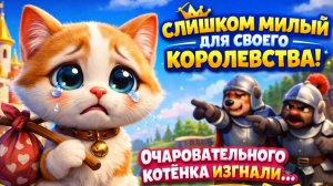 Слишком милый для своего королевства: котёнка изгнали за то, что он был СЛИШКОМ красивым!