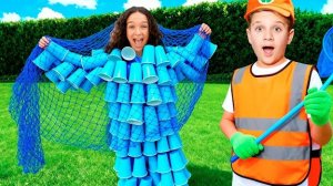 Рома учит, почему нельзя мусорить! Приключения Мусорных Монстров