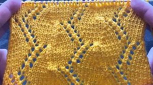 ОЧЕНЬ МИЛЫЙ АЖУРНЫЙ УЗОР СПИЦАМИ🧶💜