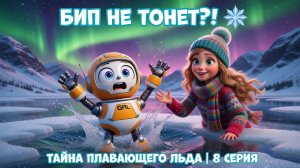 Бип и плавающий лёд ❄️ | Почему лёд плавает, а камень тонет? | Физика для детей | 8 серия