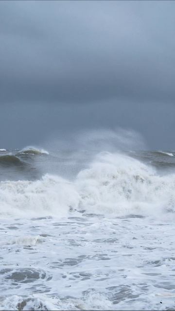 Сила стихии: бурное море #природа #буря #море