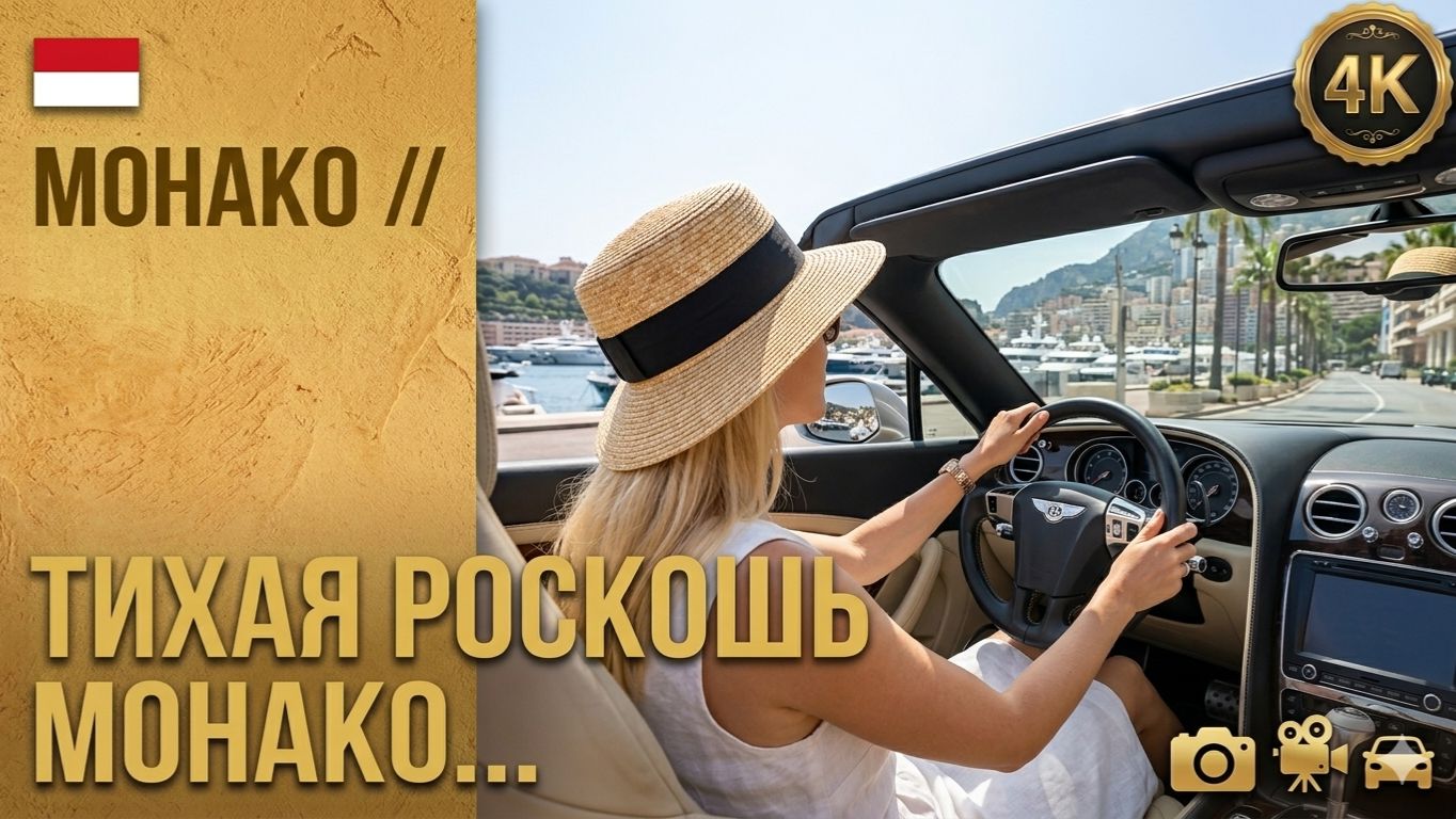 Монако // Поездка по Монте-Карло на автомобиле - Driving Tour POV 4K