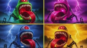 ШКОЛЬНЫЙ АВТОБУС И ЕГО ВЕСЕЛЫЕ ПРИКЛЮЧЕНИЯ: Музыкальный Баттл Машинок — Мультик 🚌🎶✨