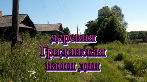 Деревня Гридинская в наши дни 2025 год