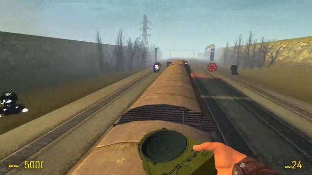 НЕКСТБОТЫ! ПОГОНИ НА ПОЕЗДЕ В Garry`s Mod