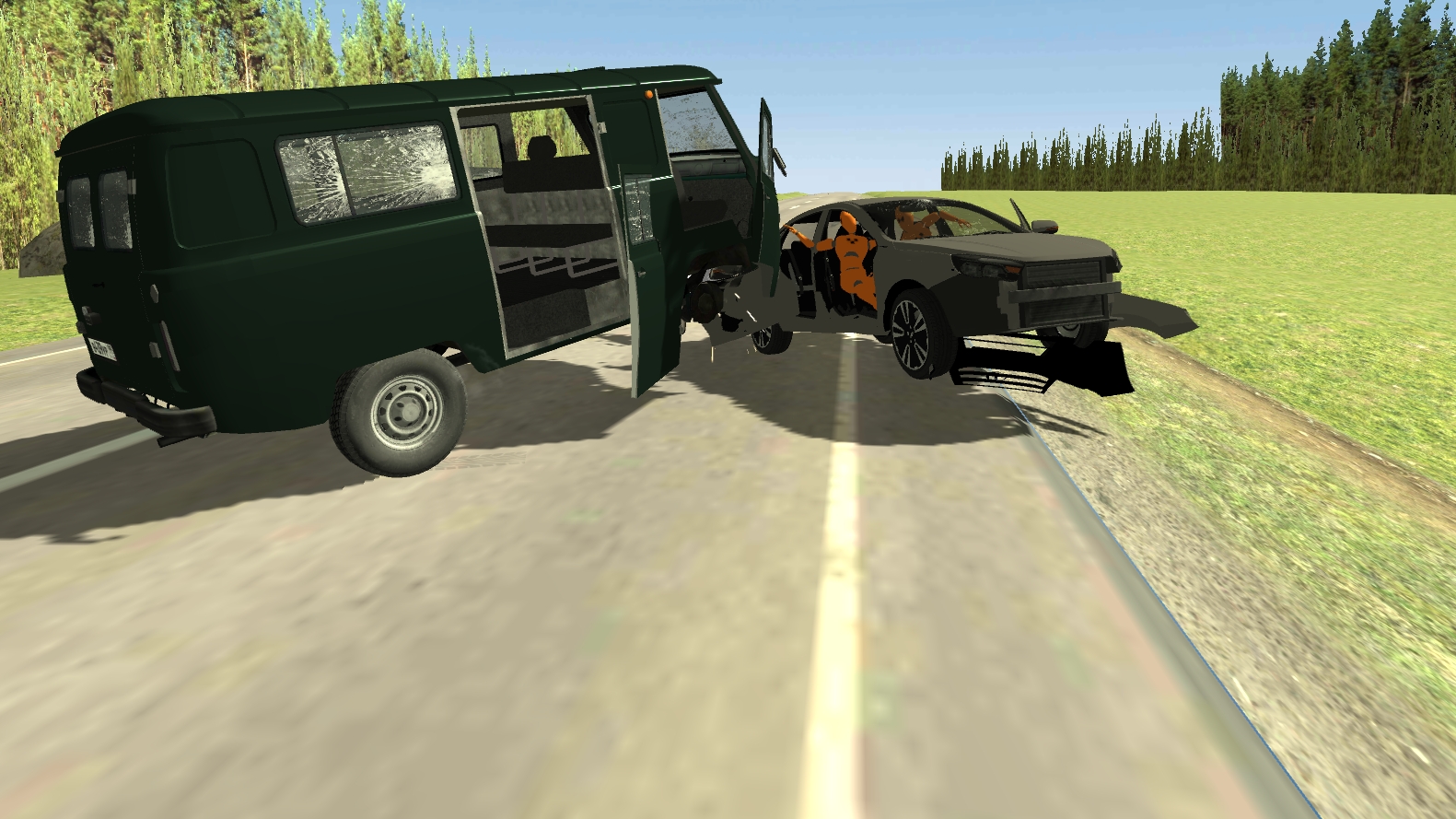 2 аварии ваз краш тест симулятор 2