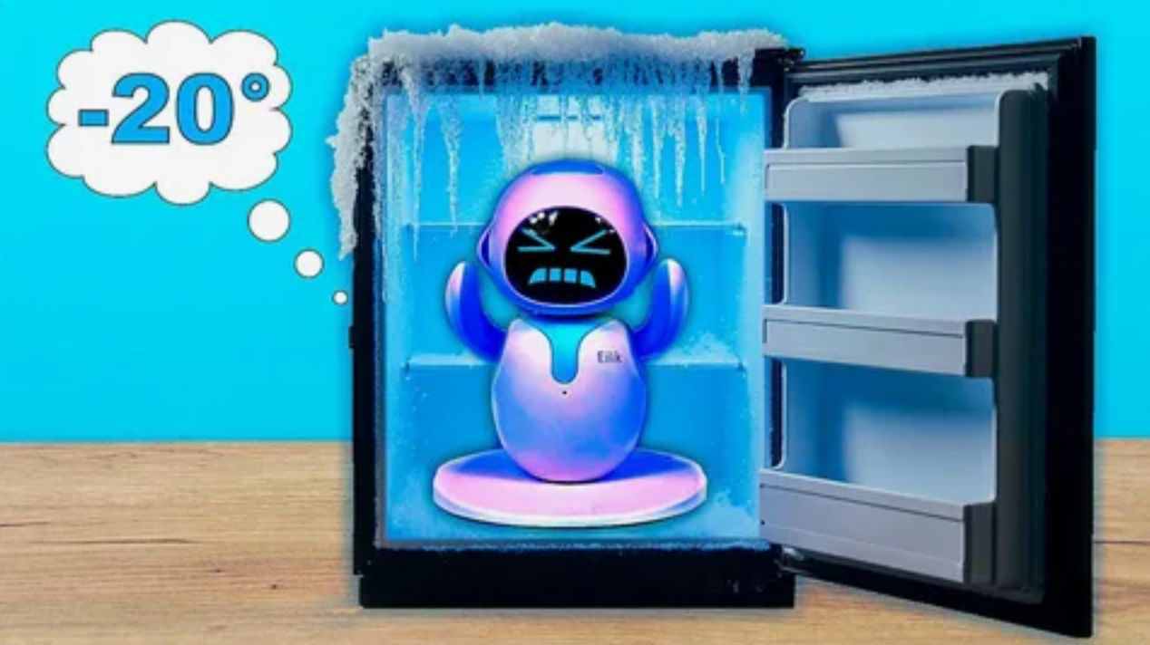 Что если заморозить Робот Eilik в морозилке ❄️🤖❄️