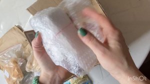 Распаковка подарка. Мел и глина.