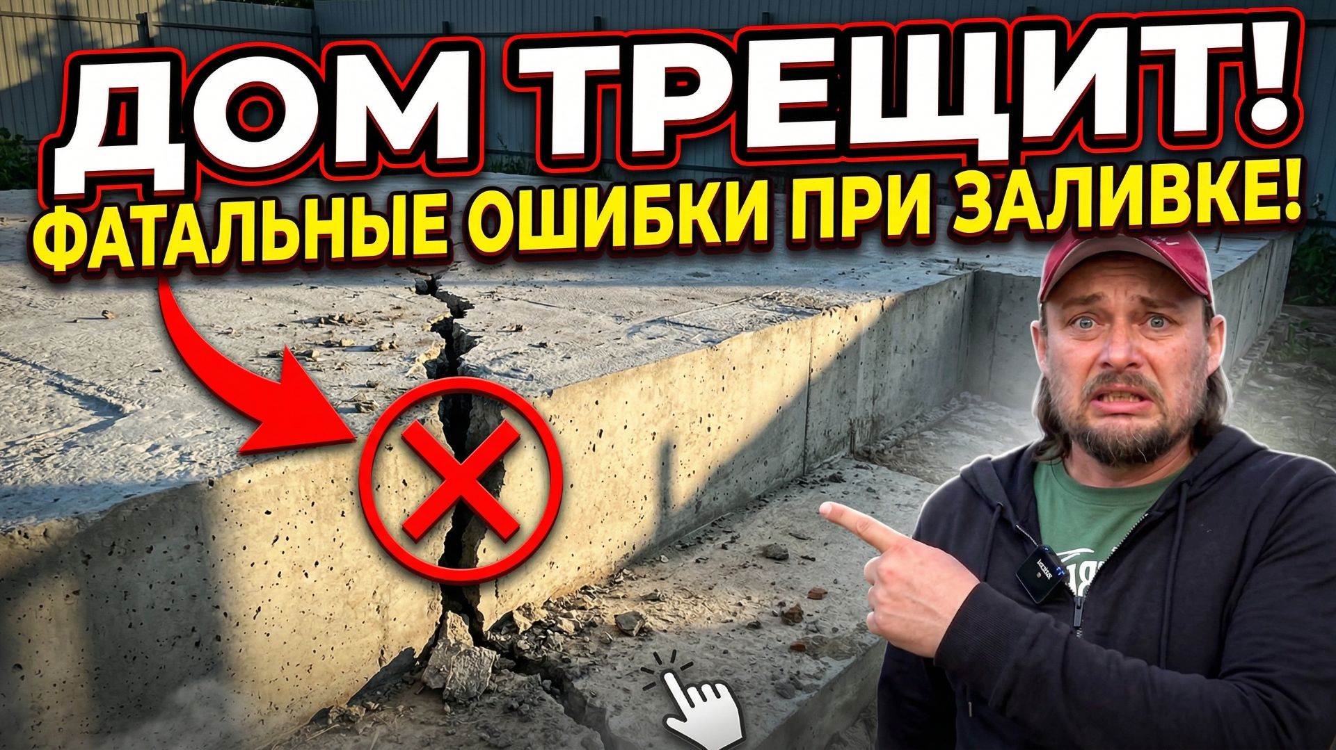 Дом пошёл трещинами! Фатальные ошибки строителей при заливке фундамента смотреть онлайн