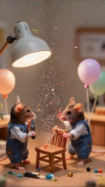 Малыши-мышата мастерят уютный уголок #мышата #DIY #творчество