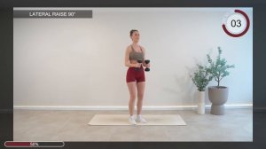 15 Min ALL STANDING ARM WORKOUT with Weights   Toned Biceps, Triceps + Shoulders   Quick + Effective