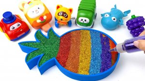 Разноцветные слаймы. Звуки АСМР для детей. Игрушки развивающие. Мультики звуки. Фокусы