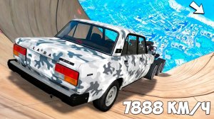 Спуск с горы без тормозов на чит тачках в ГТА 5! Эксперимент в GTA 5 Online