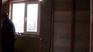 Доутеплил коридор второго этажа// Обшиваем коридор ОSB плитой