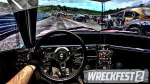 Wreckfest 2 от первого лица с тройным экраном - это БЕЗУМИЕ