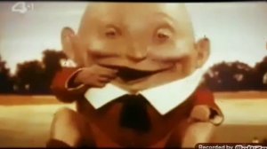 страшная старая реклама киндера шалтай-болтай на весь экран