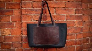 Как сделать сумку из кожи. Кожаная сумка ручной работы.