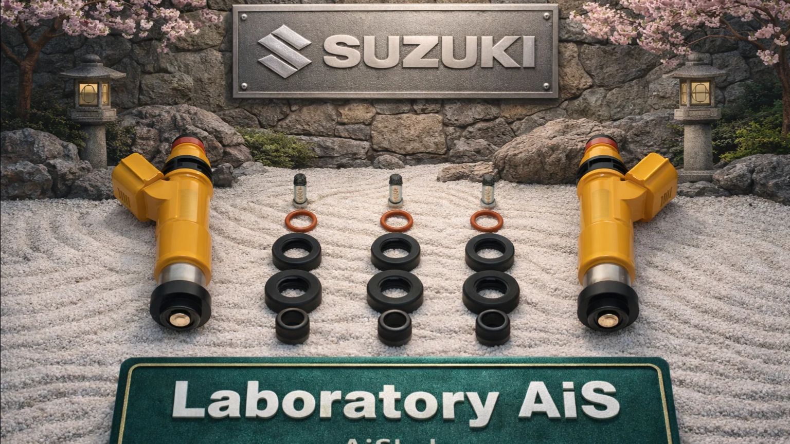 Ремкомплект на 3 инжектора S-021, SUZUKI 15710-58J20, K6A,,.mp4