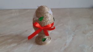Пасхальный декор. Писанка с джутом своими руками!