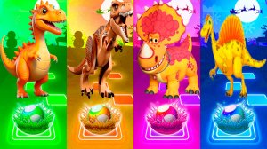 Coffin Dance Динозавры 375 уровень - Мультики про Динозавров | МУЛЬТФИЛЬМЫ ДИНОЗАВРЫ в Tiles Hop