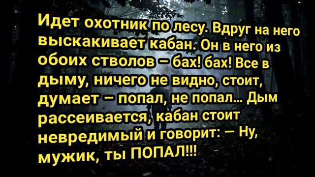 Анекдоты На День #анекдотпроохотника #Смешное