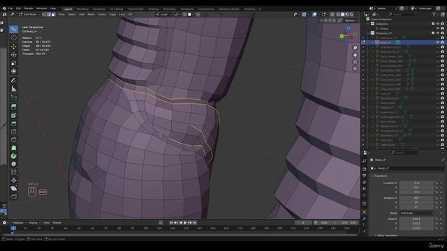 Cyborg Hard Surface Character Creation In Blender (7) 3 - Unwrap Body Armor 1