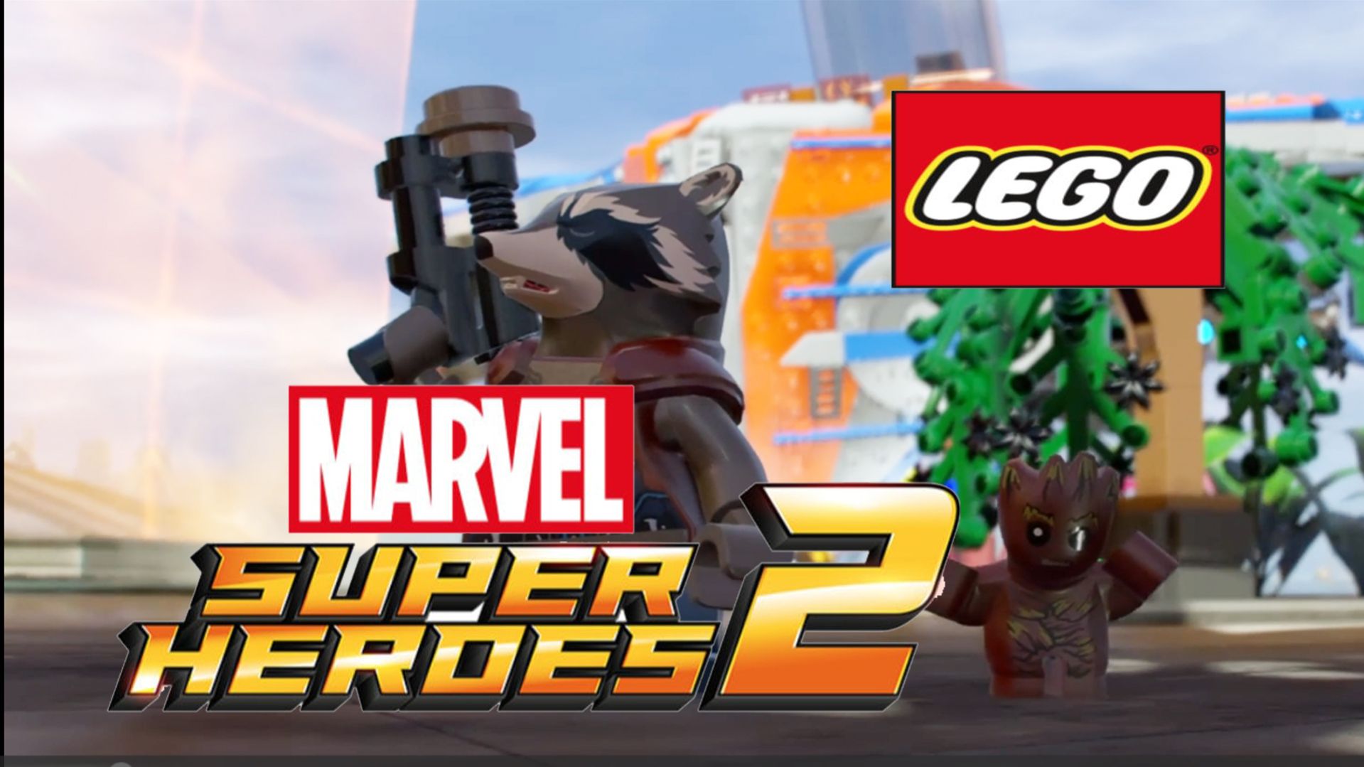 Прохождение LEGO Marvel Super Heroes 2 PS4 Енот Ракета и малыш Грут #4