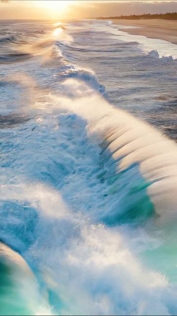 Серфинг на закате: захватывающие моменты #серфинг #океан #природа