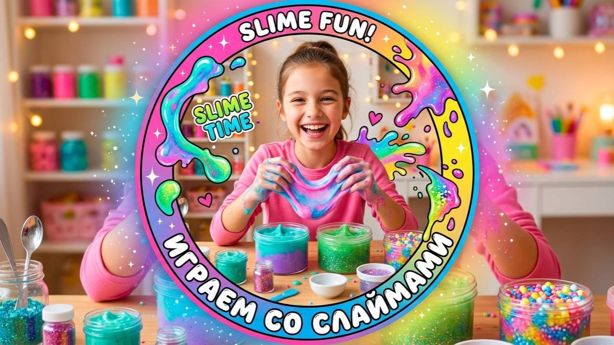 Мультики для малышей, ИГРАЕМ В ЯРКИЕ РАЗНОЦВЕТНЫЕ СЛАЙМЫ ВИДЕО ДЛЯ ДЕТЕЙ! КАНАЛ ДЕТСКИЙ УГОЛОК