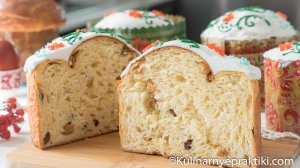 Творожный кулич с холодной расстойкой