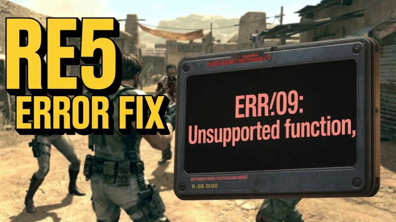re5dx9.exe - Неустранимая ошибка приложения - ERR09: Unsupported function - Ошибка в Resident Evil 5 смотреть онлайн