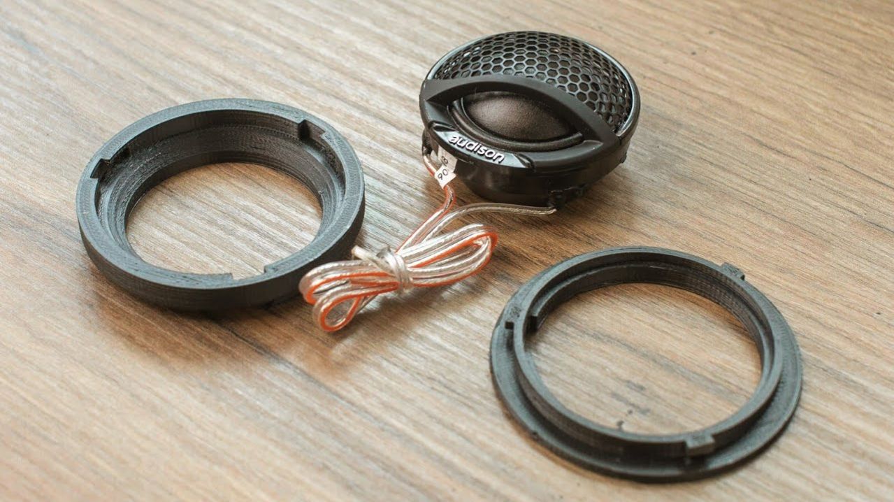 Изготовленные на заказ 3D-печатные твитеры для AUDI R8