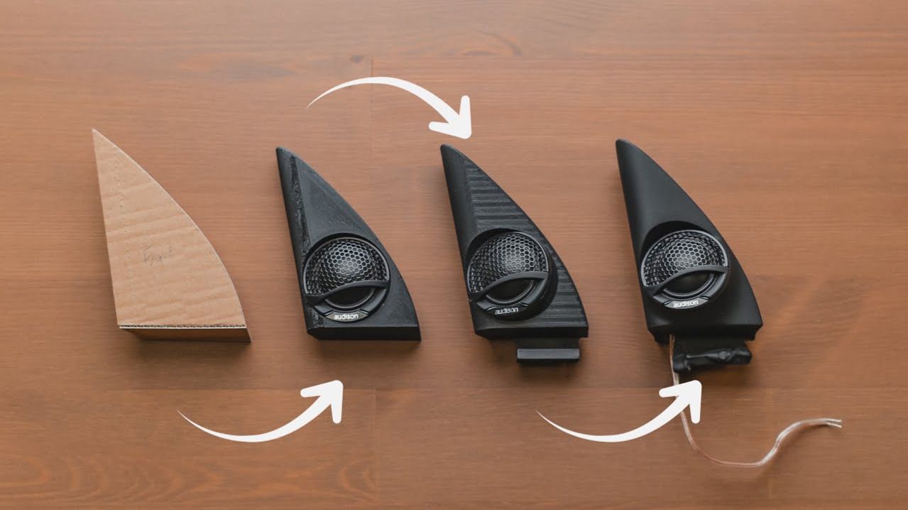 Изготовление кастомных высокочастотных динамиков   Mercedes C63s AMG