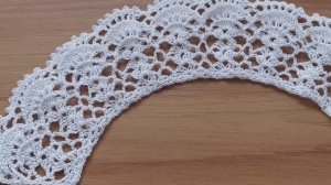 Воротничок крючком ч 1.