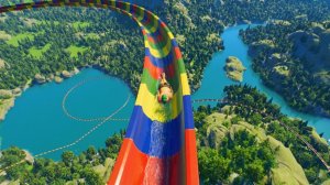 Самая длинна водяная горка в мире! Увлекательное ИИ видео!