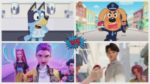 Тайлс Хоп: К-Поп Охотники на Демонов против Шерифа Лабрадора — Музыкальная Битва