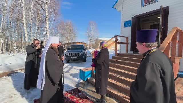 Митрополит Филипп продолжил посещение приходов Усть-Вымского церковного округа  23 марта 2026 года