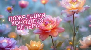 ПОЖЕЛАНИЯ ХОРОШЕГО ВЕЧЕРА! Вечерние пожелания и уют! 🌙✨