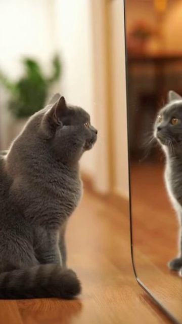 Зеркальный философ #cat #веселыекоты #funnycats #красиваякошка #видосыоткота #видосыоткота #funny